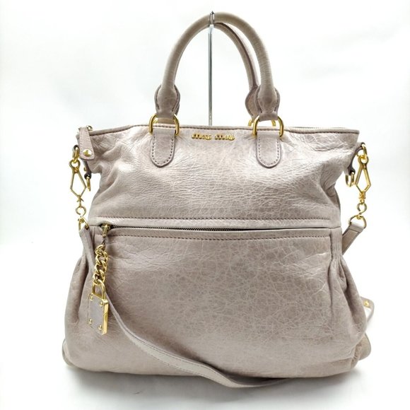 Miu Miu Hand Bag Pink Leather 2121565 - Picture 1 of 9